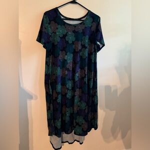 Lularoe Carly high low swing dress.